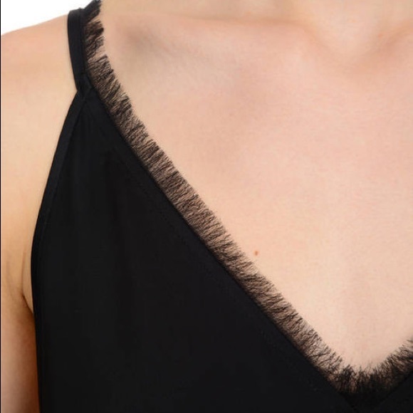 ATM - FRINGE-TRIM SATIN CAMISOLE - Picture 2 of 4